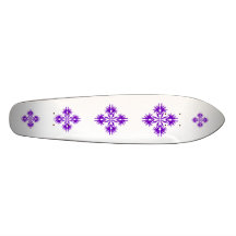 Abstract Design in Purple. Skate Deck