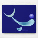 Abstract Dolphin Character mousepads