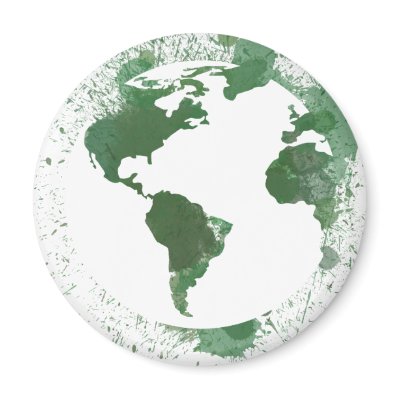 Abstract Earth Day Art Fridge Magnet by EllesBaby