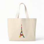 Abstract Eiffel Tower, France, Paris Canvas Bag