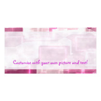 Abstract Electric Pink Box Customisable PhotoCards
