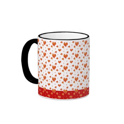 Abstract Elegant  Design with Valentine's Hears Coffee Mugs by 911business