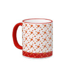 Abstract Elegant  Design with Valentine's Hears mugs