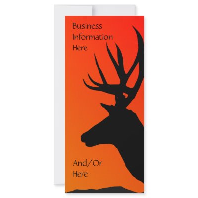 Abstract Elk Head 2012 Calendar Bookmark Rack Card by duhlar