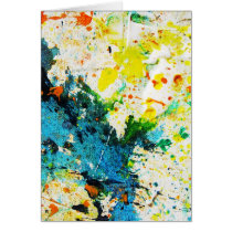 Abstract Expressionism Modern Art Card