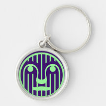 Abstract  Face Keychain