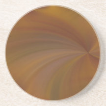 Abstract Fall Radial Twirl Sandstone Coaster