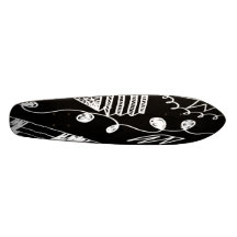 Abstract Felt Pen Drawing Skateboard Oldschool