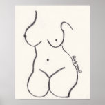 Abstract Female Figure Print