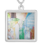 abstract figure necklace