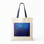 Abstract Fine Art Blue Lighthouse Painting Canvas Bags