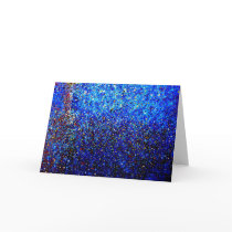 Abstract Fine Art Blue Lighthouse Painting Cards