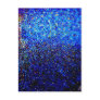 Abstract Fine Art Blue Lighthouse Painting Post Card