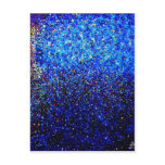 Abstract Fine Art Blue Lighthouse Painting postcards