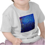 Abstract Fine Art Blue Lighthouse Painting Tee Shirt