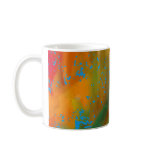 Abstract fire splash art mug