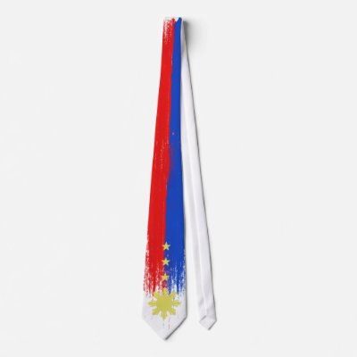 Abstract Flag of the Philippines Tie by txgeckko