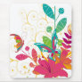 Abstract Floral and Butterflies Mouse Mats