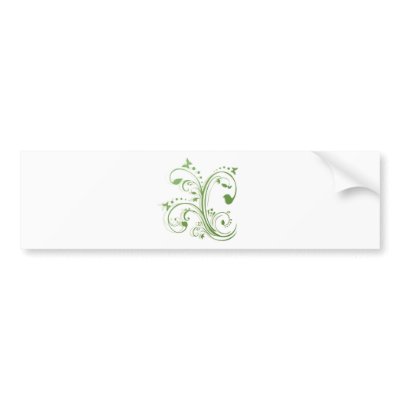 Abstract Floral Butterflies Design by kittasgraphics