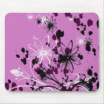 Abstract Floral Butterfly Mousepad