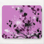Abstract Floral Butterfly Mousepad