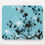 Abstract Floral Butterfly Mousepad