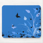 Abstract Floral Mouse Pad