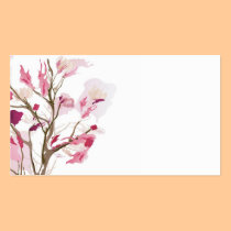 Abstract floral tree Business Card business cards