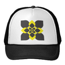 Abstract flower arabesque hats