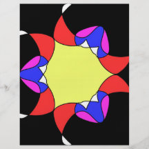 Abstract flower flyer
