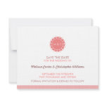 Abstract Flower Save the Date