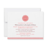 Abstract Flower Wedding Personalised Announcements