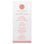 Abstract Flower Wedding Menu / Program