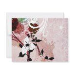 Abstract flowers Invitation