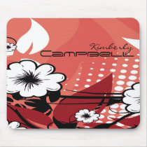 Abstract Flowers Mouse Pads