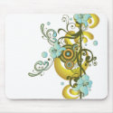 Abstract flowers Mousepad