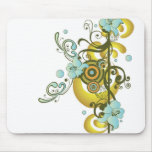 Abstract flowers Mousepad