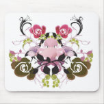 Abstract flowers Mousepad