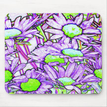Abstract Flowers Mousepad