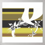 Abstract flowers Poster