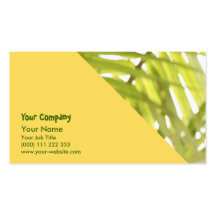 Abstract foliage business card