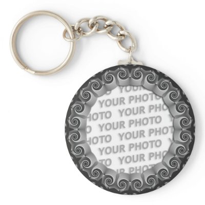 Abstract frame ARTs GEO 1 + your photo Key Chains by EDDArtSHOP