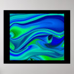abstract, futuristisch auf schwarz plakat