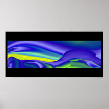 abstract, futuristisch auf schwarz poster