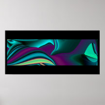 abstract, futuristisch auf schwarz posterdruck