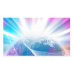 Abstract Glowing Earth Illustration business cards