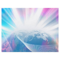 Abstract Glowing Earth Illustration