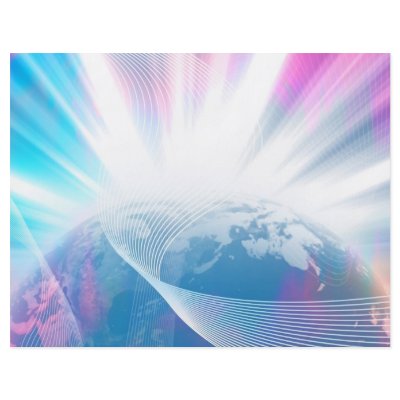 Abstract Glowing Earth Illustration by graficallyminded