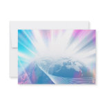 Abstract Glowing Earth Illustration invitations