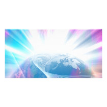 Abstract Glowing Earth Illustration